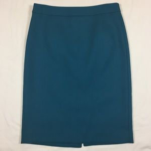 J. Crew blue wool No. 2 pencil skirt 4